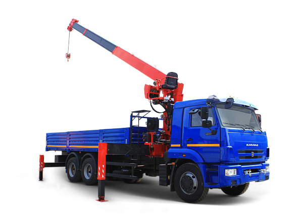 Манипулятор FAW J6, КМУ HIAB 190TM-6 стрела 8 тонн, борт 27 тонн